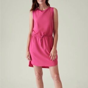 Athleta Rincon Vibrant Pink Mini Dress